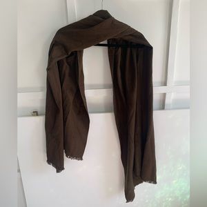 Brown Cotton Scarf